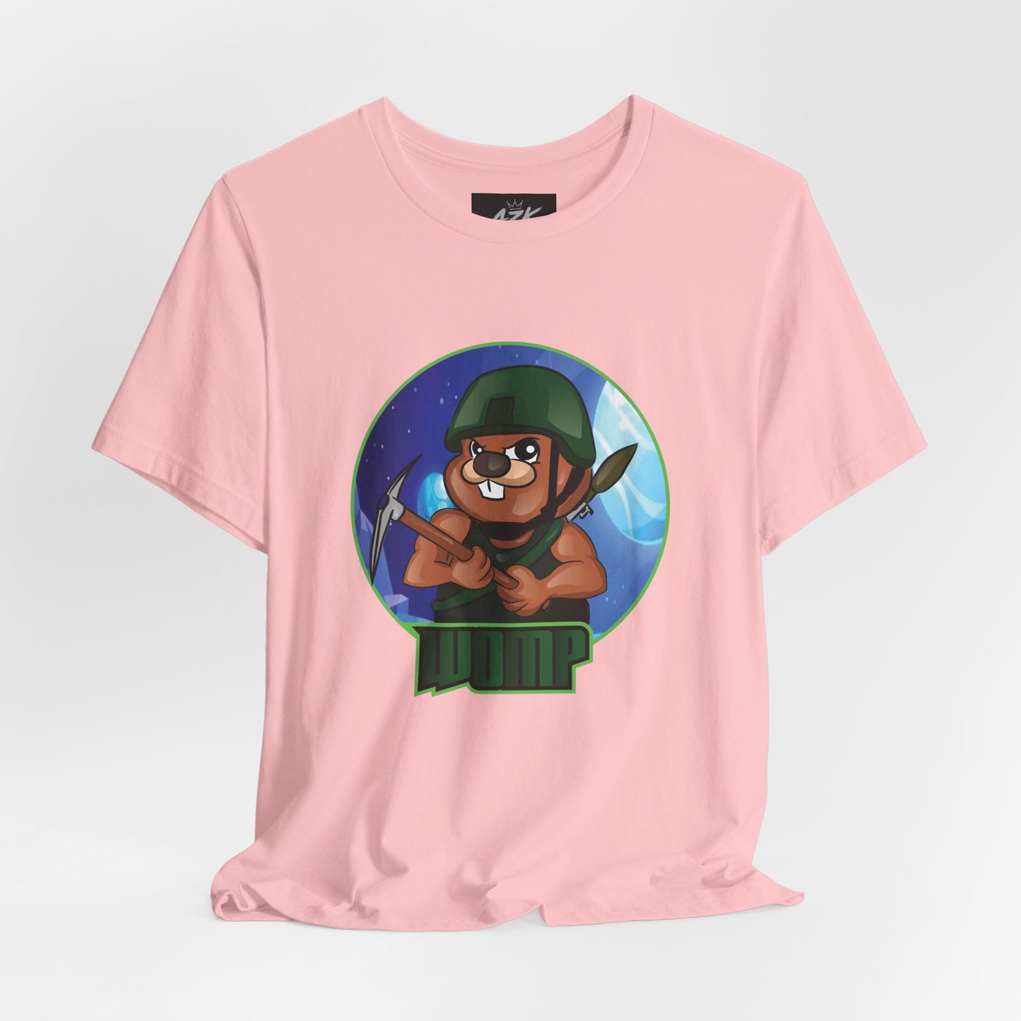 Soldier Bear Cartoon T‑Shirt — Cute Military Mascot Tee