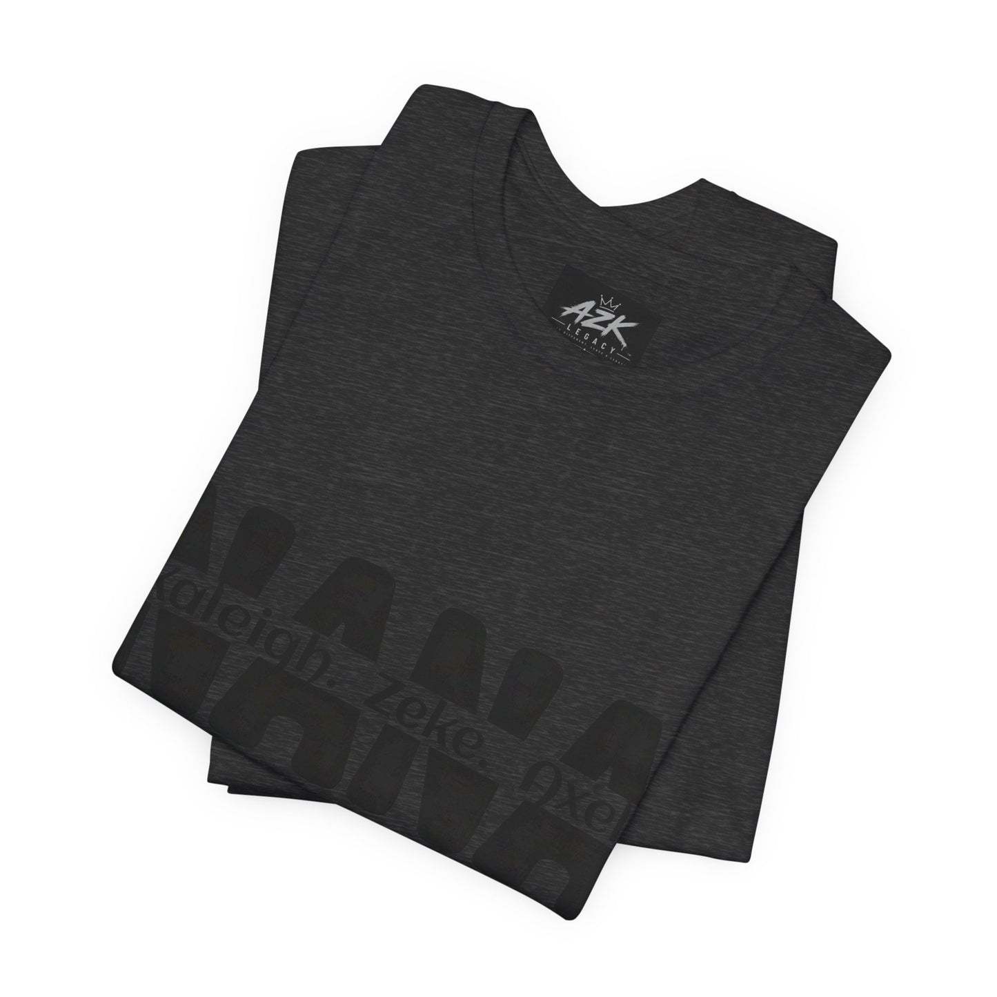NANA Personalized Name Tee — Custom Grandma Shirt with Names (Kaleiah, Zeke, Axel)