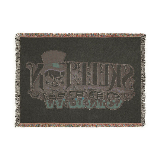 Skeleton Circus Woven Blanket