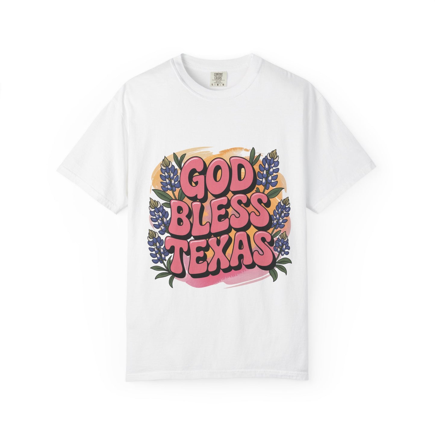 God Bless Texas Floral T-Shirt