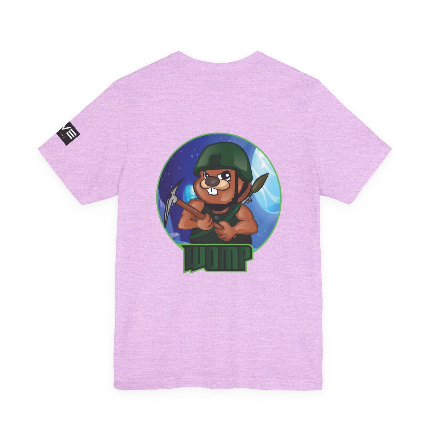 Wump Beaver Gamer Tee — Cartoon Archer Mascot Graphic T-Shirt