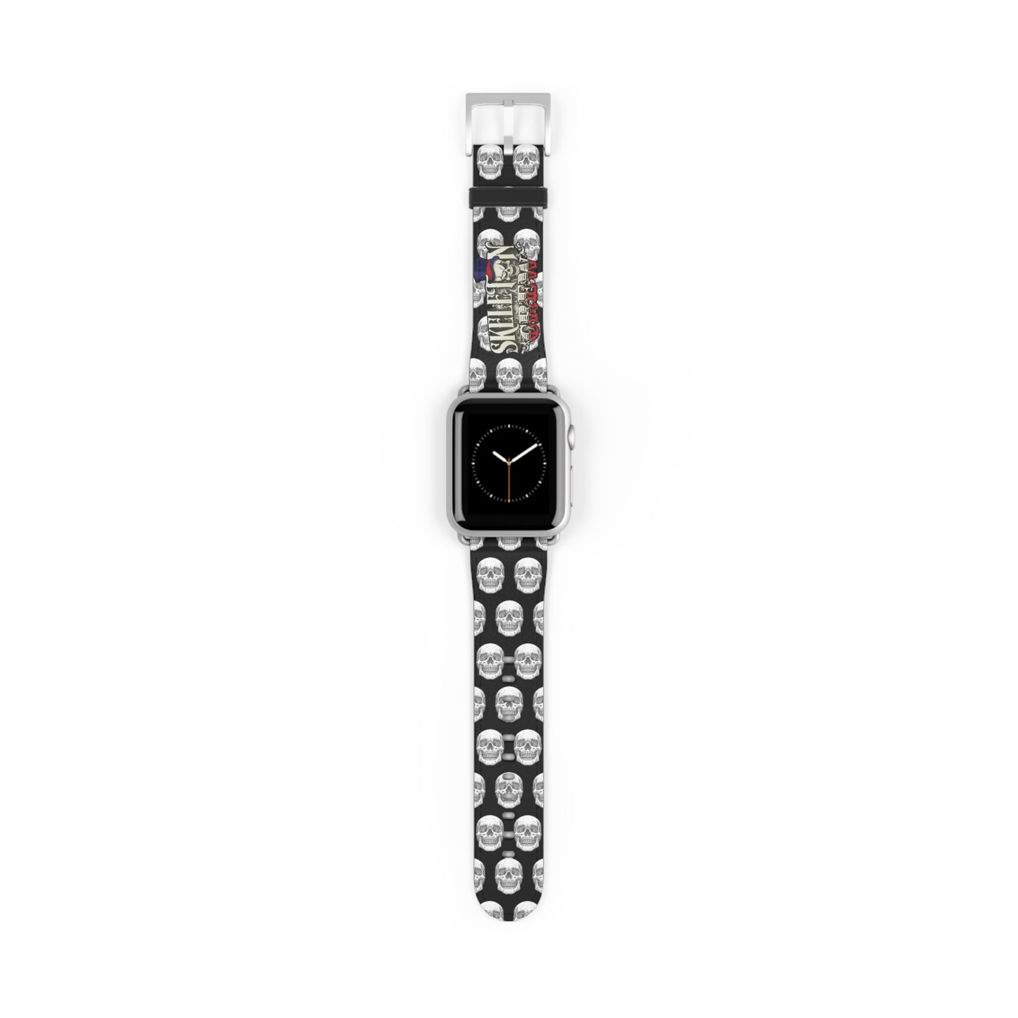 Skull Pattern Watch Band — Gothic Skull Apple Watch Strap (Skull-Obsessed Design)