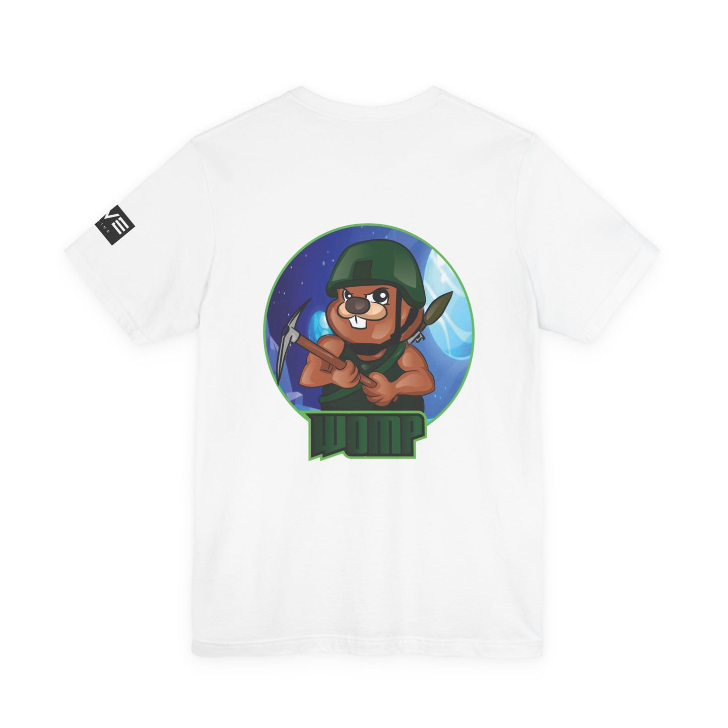 Wump Beaver Gamer Tee — Cartoon Archer Mascot Graphic T-Shirt
