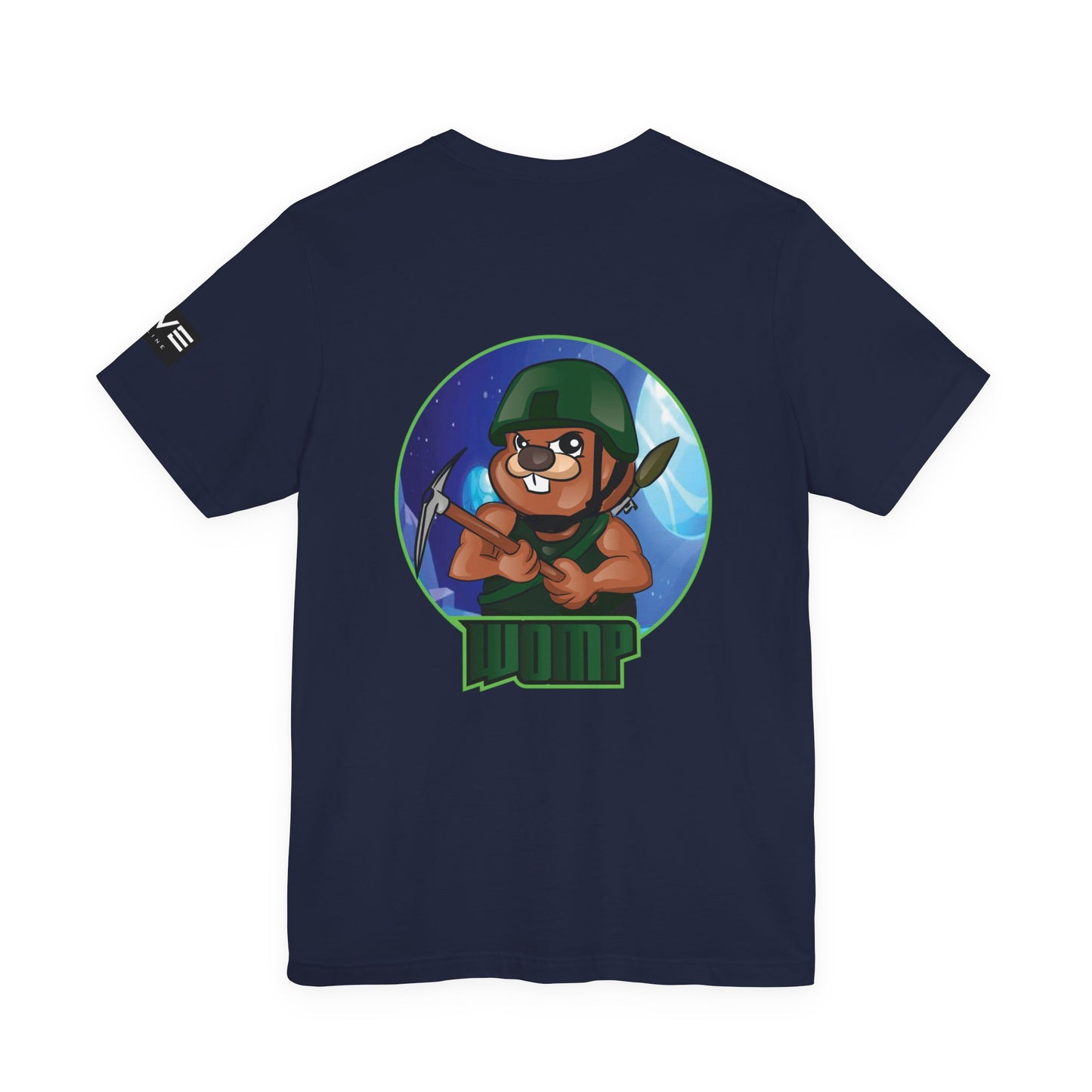 Wump Beaver Gamer Tee — Cartoon Archer Mascot Graphic T-Shirt