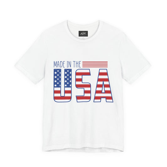 Made in the USA T-Shirt – American Flag Graphic Tee