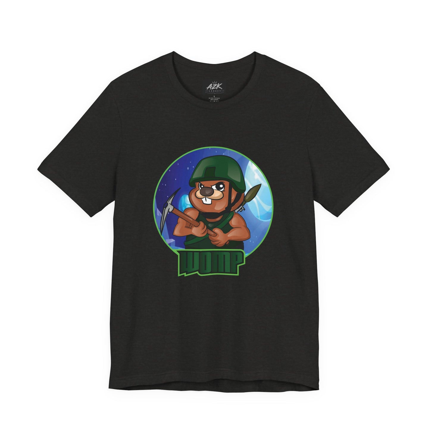 Soldier Bear Cartoon T‑Shirt — Cute Military Mascot Tee