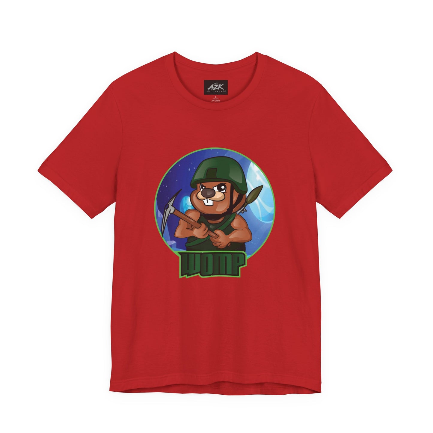 Soldier Bear Cartoon T‑Shirt — Cute Military Mascot Tee