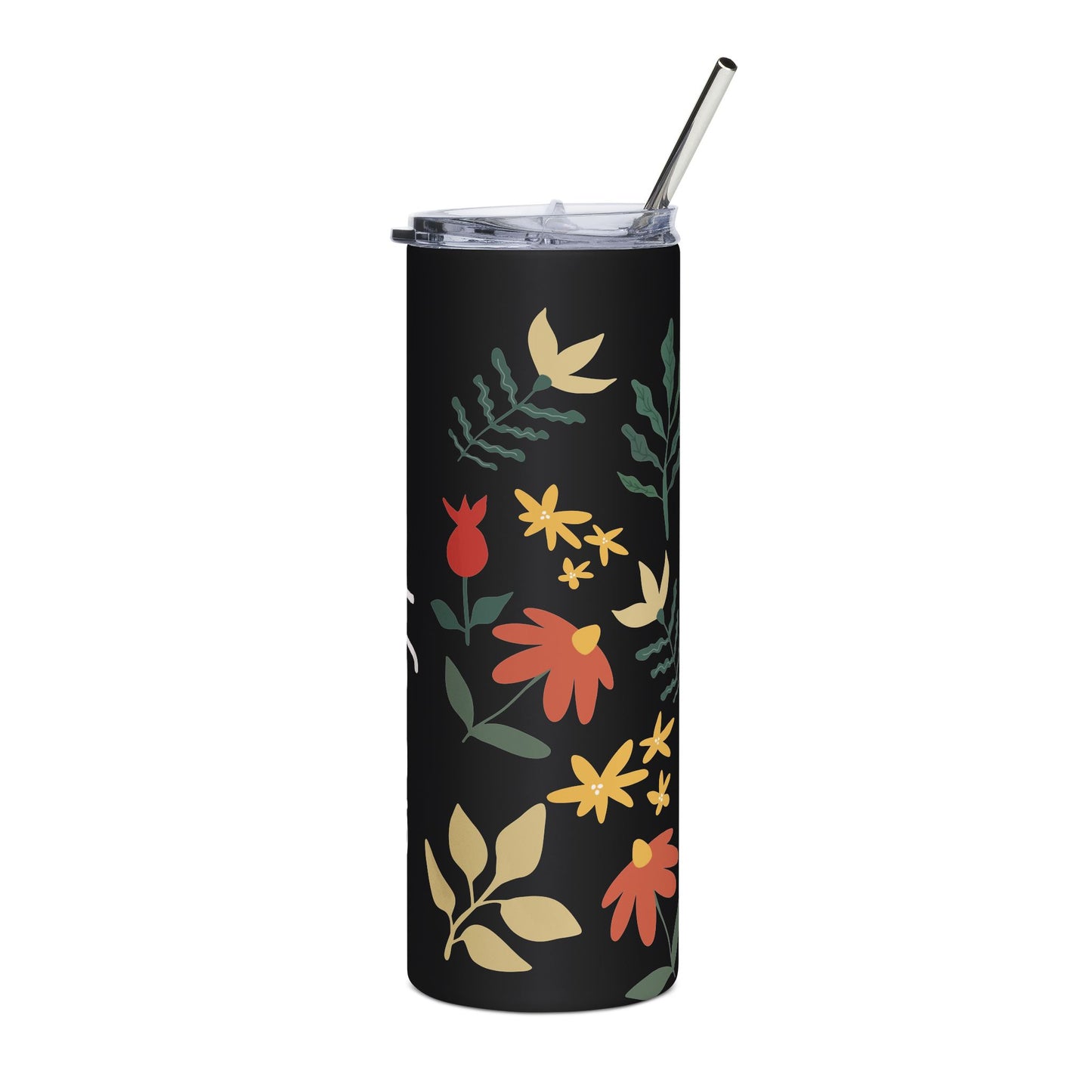 Mother Floral Stainless Steel Tumbler — 20oz Insulated Travel Cup