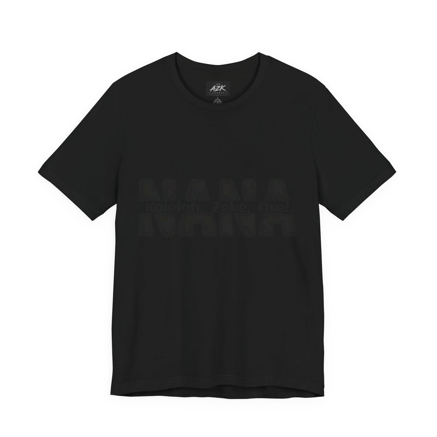 NANA Personalized Name Tee — Custom Grandma Shirt with Names (Kaleiah, Zeke, Axel)