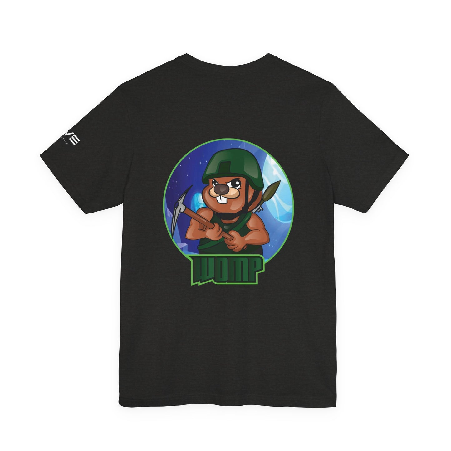 Wump Beaver Gamer Tee — Cartoon Archer Mascot Graphic T-Shirt