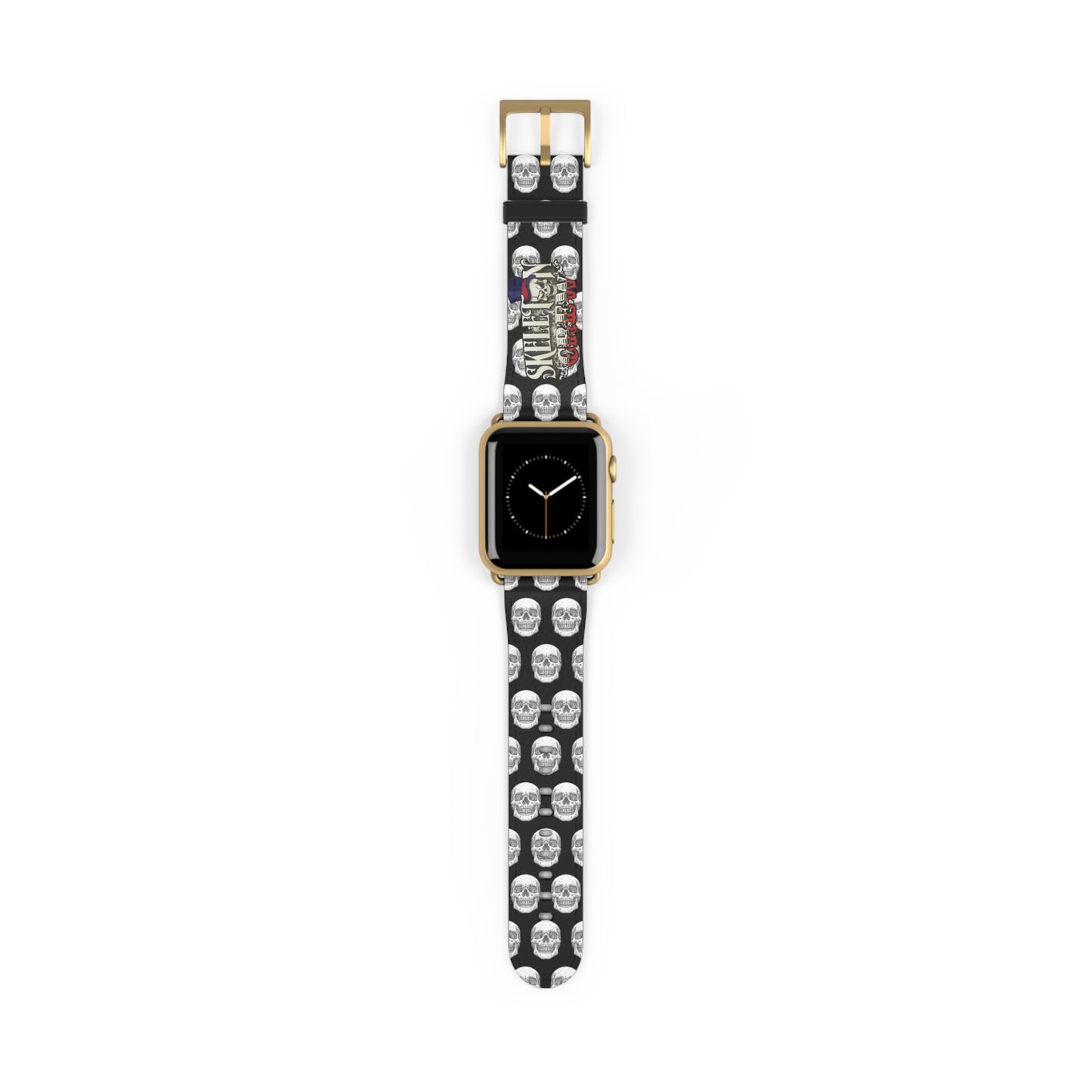Skull Pattern Watch Band — Gothic Skull Apple Watch Strap (Skull-Obsessed Design)