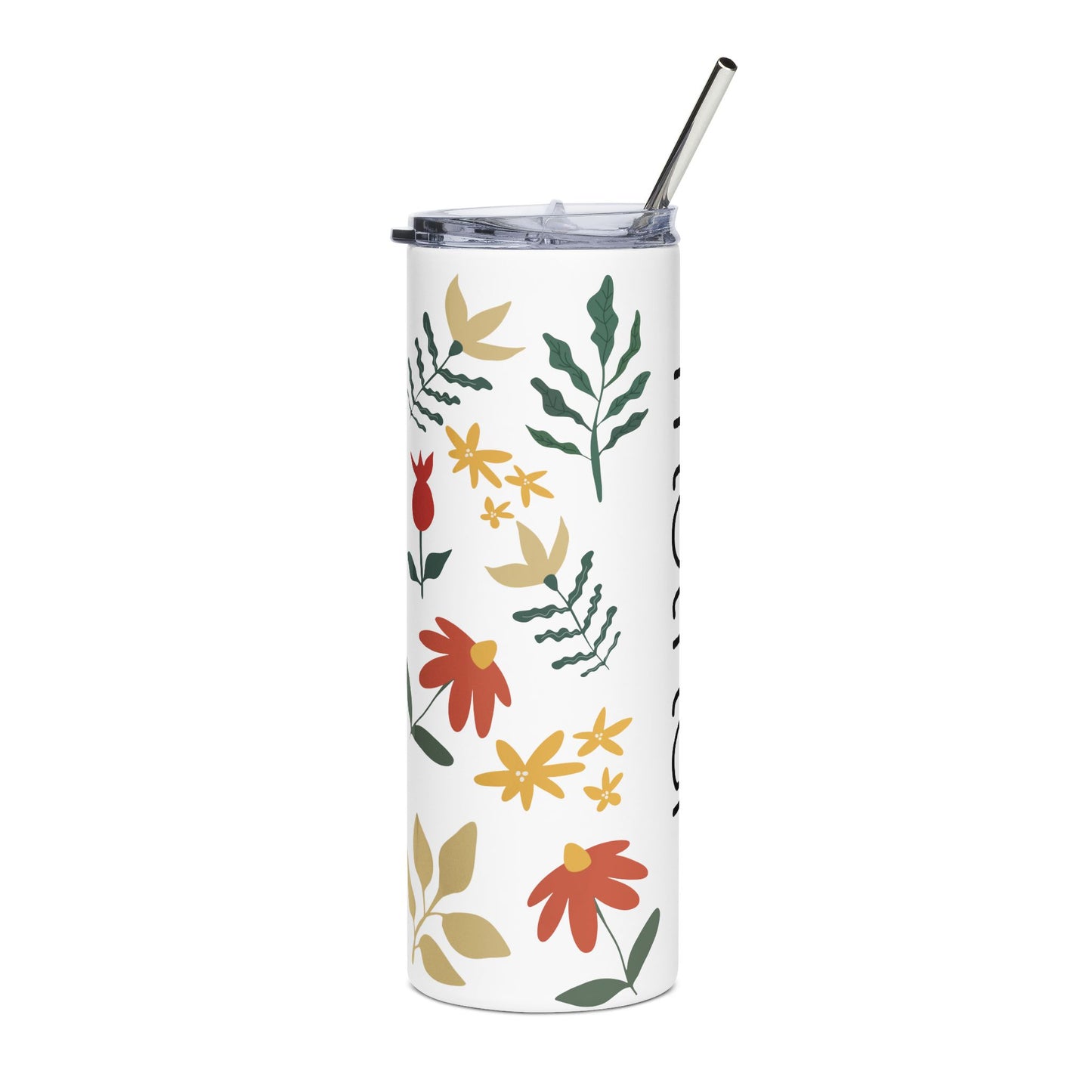 Mother Floral Stainless Steel Tumbler — 20oz Insulated Travel Cup