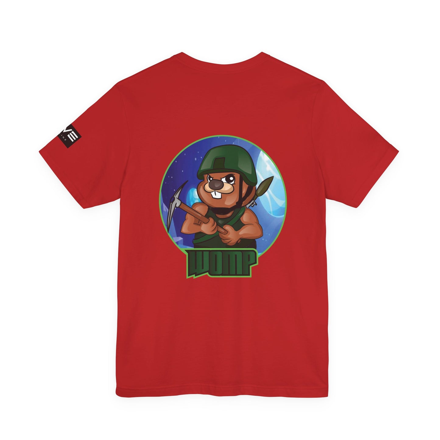 Wump Beaver Gamer Tee — Cartoon Archer Mascot Graphic T-Shirt