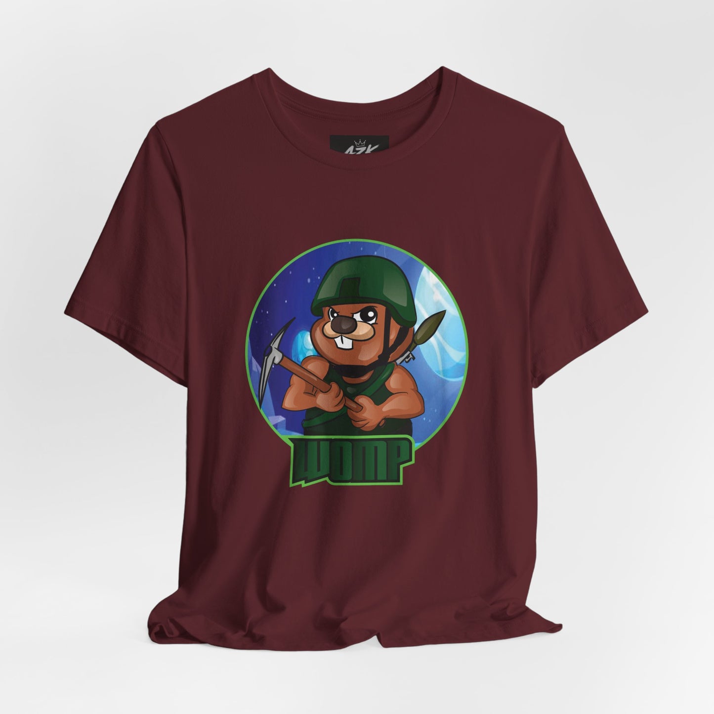 Soldier Bear Cartoon T‑Shirt — Cute Military Mascot Tee