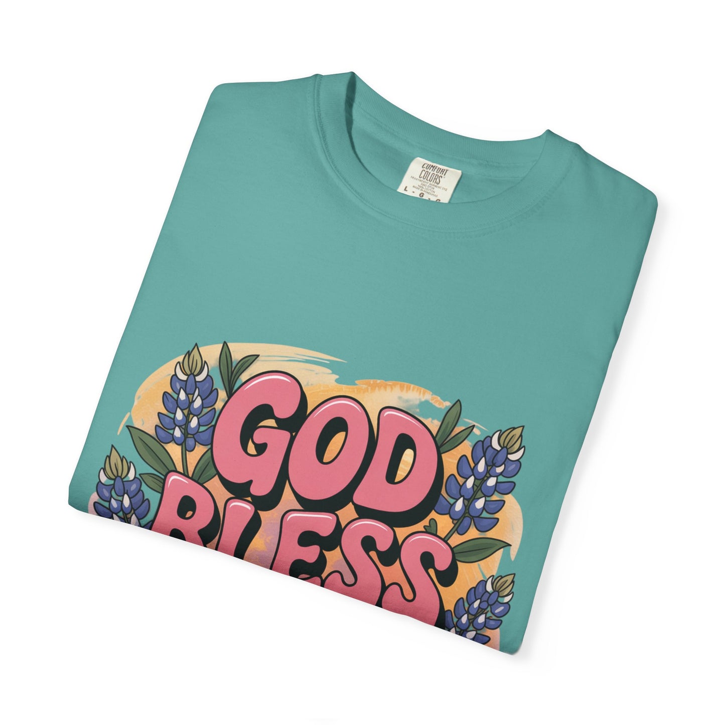 God Bless Texas Floral T-Shirt