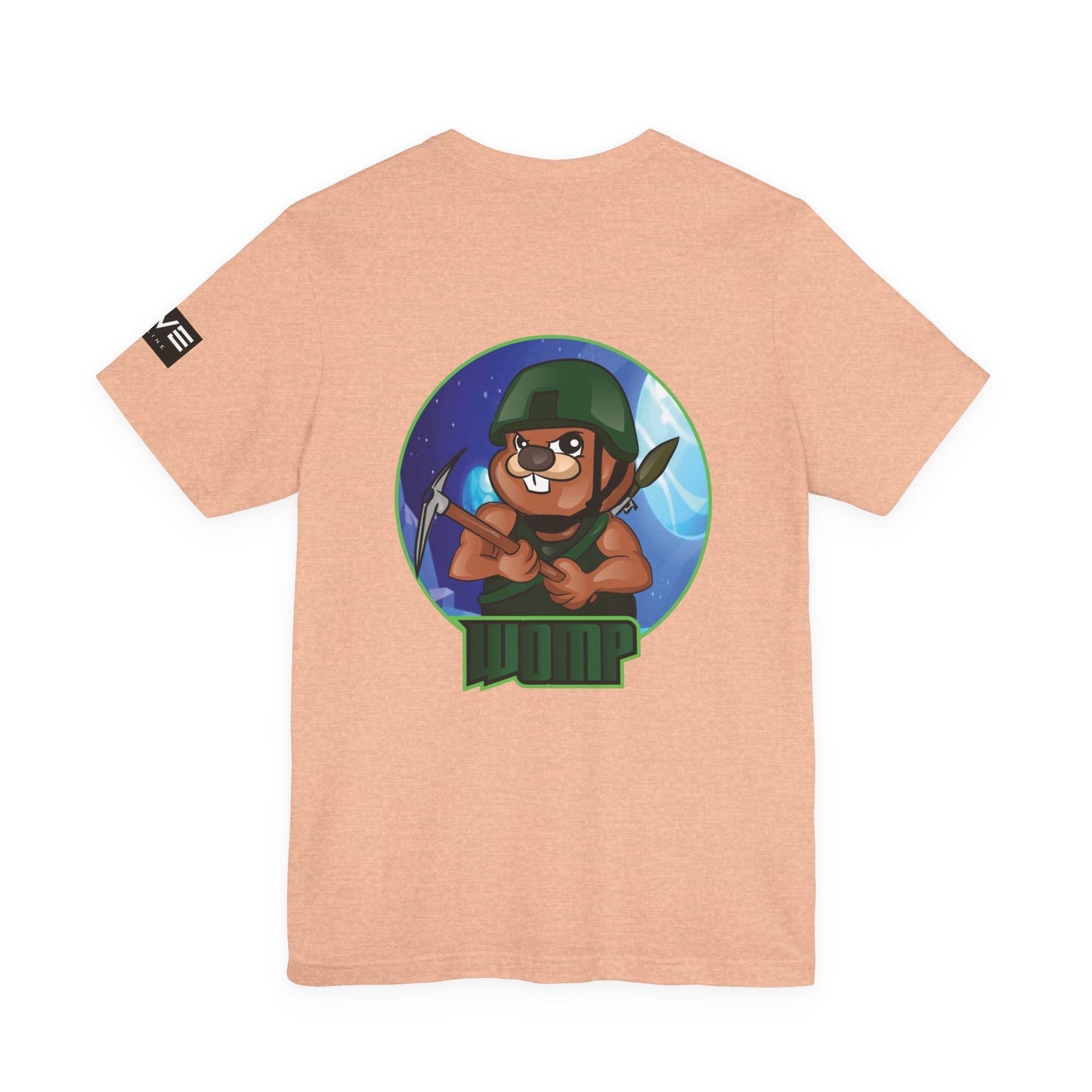 Wump Beaver Gamer Tee — Cartoon Archer Mascot Graphic T-Shirt